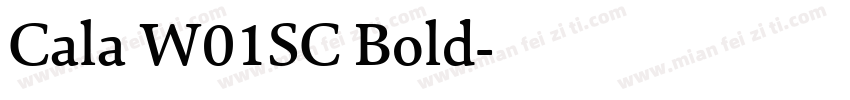 Cala W01SC Bold字体转换